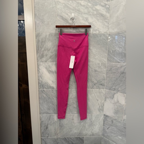 CRZ YOGA Thermal Fleece Lined Leggings 28'' NWTs XS Hibiscus Purple - Picture 10 of 13